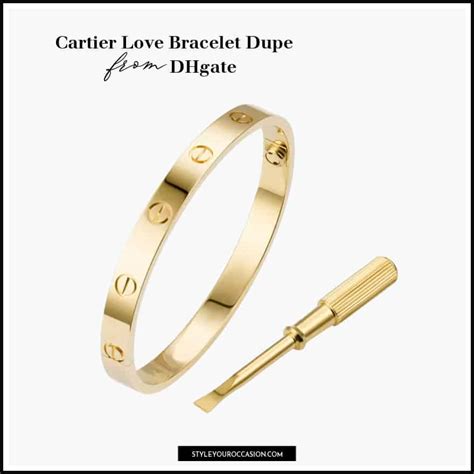 cartier love bracelet dupe with screwdriver|how to tell if a cartier bracelet is real.